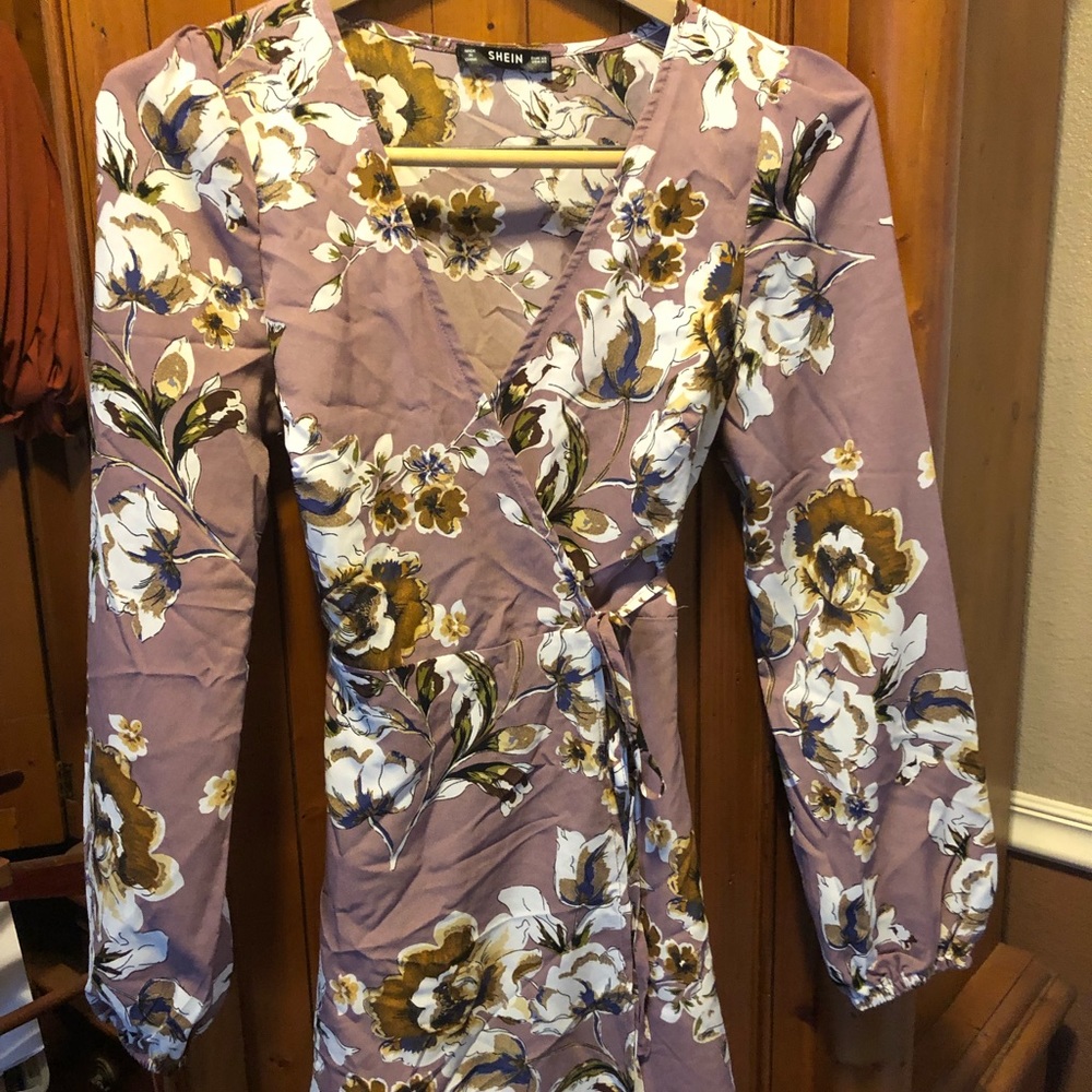 Cute mini wrap dress